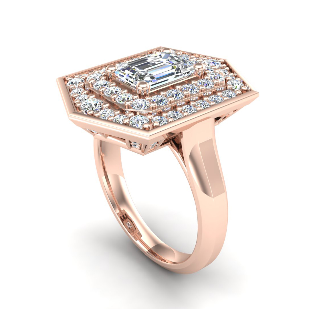 Haisley Halo Engagement Ring